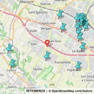 Mappa Via della Pollative, 59100 Prato PO, Italia (3.3715)