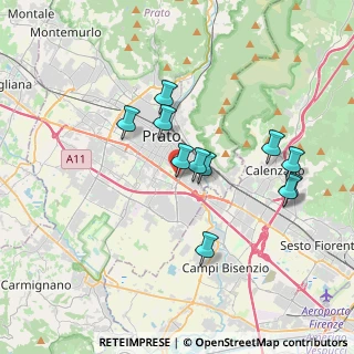 Mappa Via Adriano Cecchi, 59100 Prato PO, Italia (3.29636)