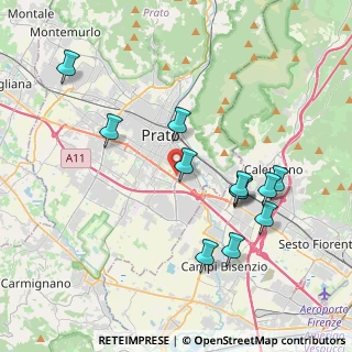 Mappa Via Adriano Cecchi, 59100 Prato PO, Italia (4.03167)