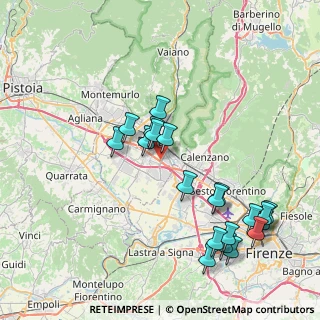 Mappa Via Adriano Cecchi, 59100 Prato PO, Italia (8.7285)