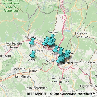 Mappa Via Armando Meoni, 59100 Prato PO, Italia (9.1995)