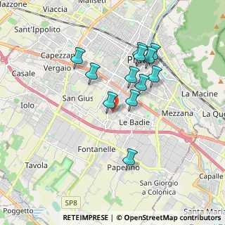 Mappa Via Armando Meoni, 59100 Prato PO, Italia (1.6275)