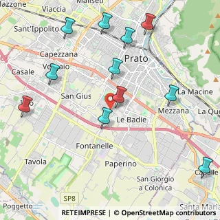 Mappa Via Armando Meoni, 59100 Prato PO, Italia (2.50909)