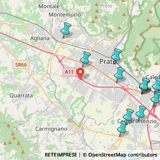 Mappa Via Campo degli Spighi, 59100 Prato PO, Italia (6.44231)