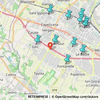 Mappa Via Campo degli Spighi, 59100 Prato PO, Italia (2.64818)