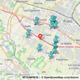 Mappa Via Campo degli Spighi, 59100 Prato PO, Italia (1.89583)