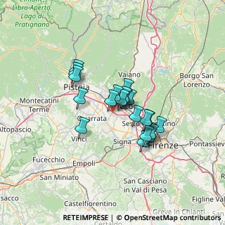 Mappa Via Campo degli Spighi, 59100 Prato PO, Italia (9.8575)