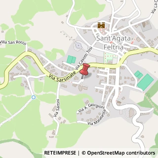Mappa Via Francesco Buffoni, 27, 47866 Sant'Agata Feltria, Rimini (Emilia Romagna)