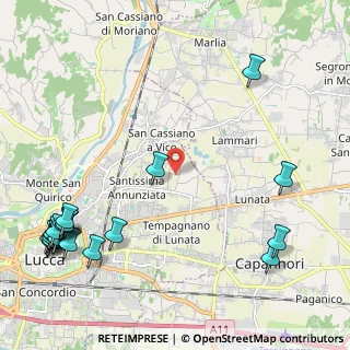 Mappa Via per Corte Landi, 55100 Lucca LU, Italia (3.276)
