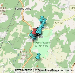 Mappa Piazza Demidoff, 50036 Vaglia FI, Italia (0.23929)