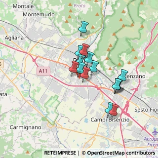 Mappa Via Gabriele Rossetti, 59100 Prato PO, Italia (2.88467)