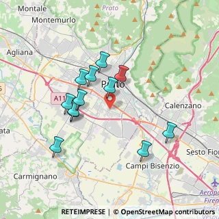 Mappa Via Gabriele Rossetti, 59100 Prato PO, Italia (3.365)