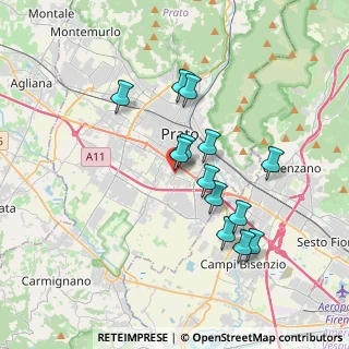 Mappa Via Gabriele Rossetti, 59100 Prato PO, Italia (3.28308)