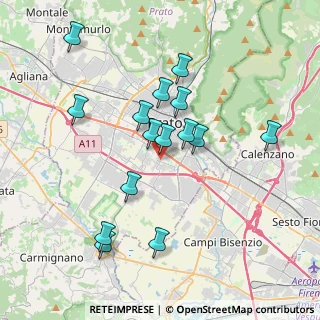 Mappa Via Gabriele Rossetti, 59100 Prato PO, Italia (3.692)