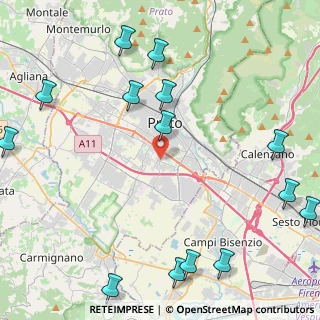 Mappa Via Gabriele Rossetti, 59100 Prato PO, Italia (6.12786)