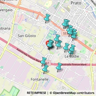 Mappa Via Querceto, 59100 Prato PO, Italia (0.829)