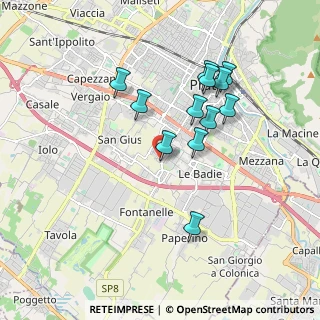 Mappa Via Querceto, 59100 Prato PO, Italia (1.70667)