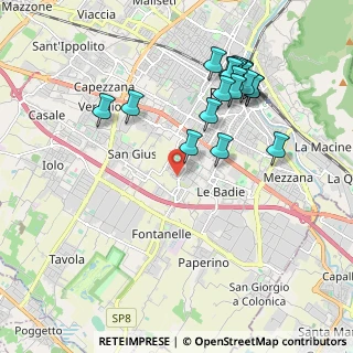Mappa Via Querceto, 59100 Prato PO, Italia (2.1425)
