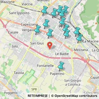 Mappa Via Querceto, 59100 Prato PO, Italia (2.33929)