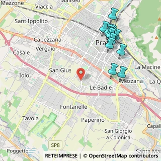 Mappa Via Querceto, 59100 Prato PO, Italia (2.49615)