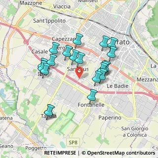 Mappa Via Guido del Ruggiero, 59100 Prato PO, Italia (1.698)