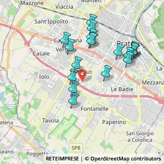 Mappa Via Guido del Ruggiero, 59100 Prato PO, Italia (2.063)