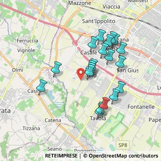 Mappa Via Argine del Fosso, 59100 Prato PO, Italia (1.773)