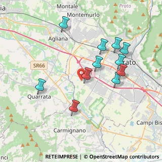 Mappa Via Argine del Fosso, 59100 Prato PO, Italia (3.82909)