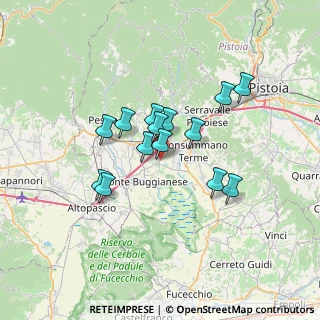 Mappa Via Provinciale, 51016 Montecatini Terme PT, Italia (5.45786)