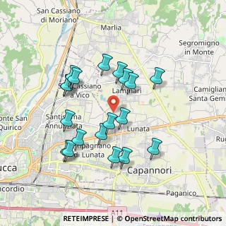 Mappa Via di Liso, 55012 Capannori LU, Italia (1.76316)
