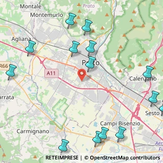 Mappa Via Mozart, 59100 Prato PO, Italia (6.18714)
