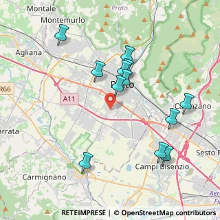 Mappa Via Mozart, 59100 Prato PO, Italia (4.07333)