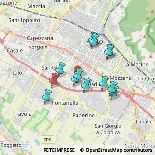 Mappa Via Mozart, 59100 Prato PO, Italia (1.58692)