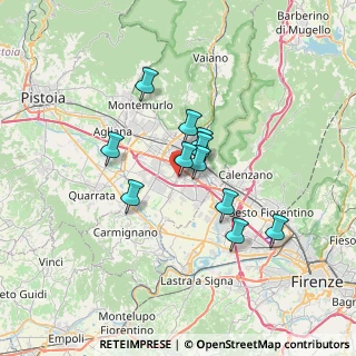 Mappa Via Mozart, 59100 Prato PO, Italia (5.26364)