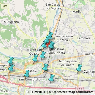 Mappa Via della Canovetta, 55100 Lucca LU, Italia (1.95643)