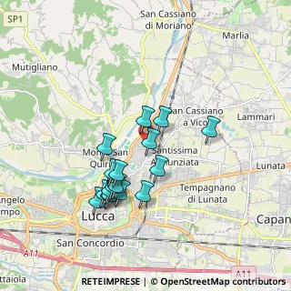Mappa Via della Canovetta, 55100 Lucca LU, Italia (1.68765)