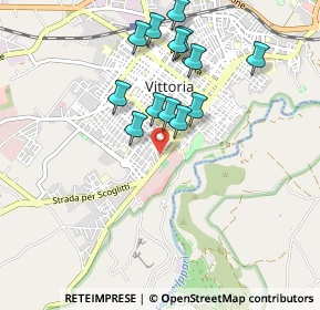 Mappa Via Eugenio Curiel, 97019 Vittoria RG, Italia (0.98308)