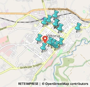 Mappa Via Fratelli Briganti, 97019 Vittoria RG, Italia (0.76154)