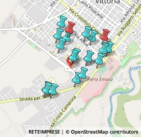 Mappa Via Pietro Gentile, 97019 Vittoria RG, Italia (0.4135)