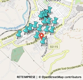 Mappa Via Giacomo Watt, 97013 Comiso RG, Italia (0.423)