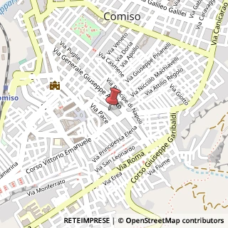 Mappa Via Conte di Torino, 72, 97013 Comiso, Ragusa (Sicilia)