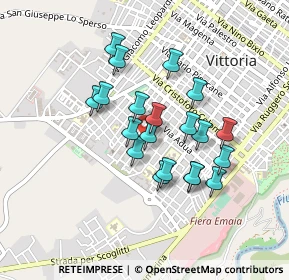 Mappa Via Marzabotto, 97019 Vittoria RG, Italia (0.4045)