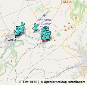 Mappa Via Silvio Pellico, 97013 Comiso RG, Italia (3.0895)
