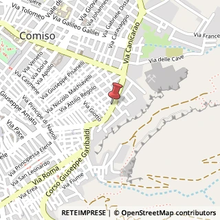 Mappa Via Carlo Emanuele Buscaglia, 30, 97013 Comiso, Ragusa (Sicilia)