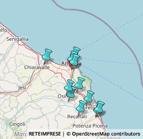 Mappa Via P. Ranieri, 60128 Ancona AN, Italia (12.84455)