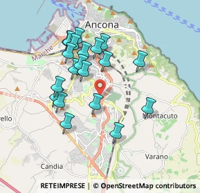 Mappa Via P. Ranieri, 60128 Ancona AN, Italia (1.6975)