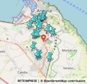 Mappa Via P. Ranieri, 60128 Ancona AN, Italia (1.494)