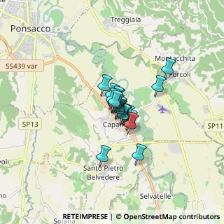 Mappa Via Mezzo Piano, 56033 Capannoli PI, Italia (0.7715)