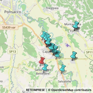 Mappa Via Mezzo Piano, 56033 Capannoli PI, Italia (1.493)