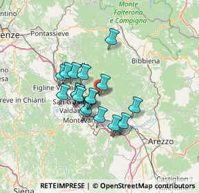 Mappa Strada Provinciale 85 Setteponti, 52024 Loro Ciuffenna AR, Italia (10.0775)
